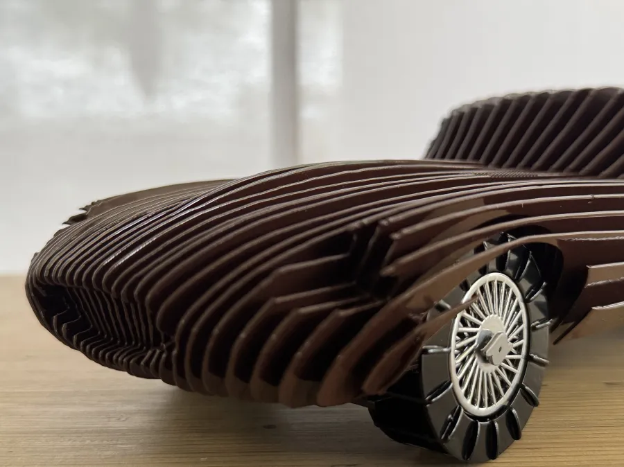 Jaguar E-Type — деталь колеса крупным планом